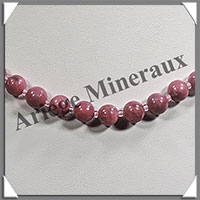 RHODONITE - Collier Perles 8 mm - 45 cm - M002