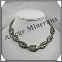 RHYOLITE - Collier Compos - 13 Ovales 30x15 mm - 46 cm - C001