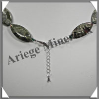 RHYOLITE - Collier Compos - 13 Ovales 30x15 mm - 46 cm - C001