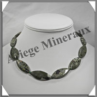 RHYOLITE - Collier Compos - 13 Ovales 30x15 mm - 46 cm - C002