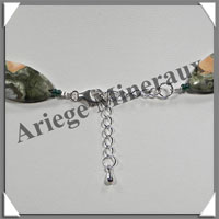 RHYOLITE - Collier Compos - 13 Ovales 30x15 mm - 45 cm - C003