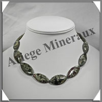 RHYOLITE - Collier Compos - 13 Ovales 30x15 mm - 45 cm - C004