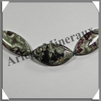 RHYOLITE - Collier Compos - 13 Ovales 30x15 mm - 45 cm - C004