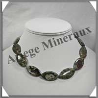 RHYOLITE - Collier Compos - 13 Ovales 30x15 mm - 44 cm - C005