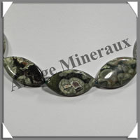RHYOLITE - Collier Compos - 13 Ovales 30x15 mm - 44 cm - C005