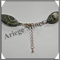 RHYOLITE - Collier Compos - 13 Ovales 30x15 mm - 44 cm - C005