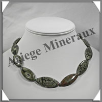 RHYOLITE - Collier Compos - 13 Ovales 30x15 mm - 47 cm - C006
