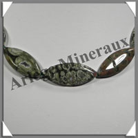 RHYOLITE - Collier Compos - 13 Ovales 30x15 mm - 47 cm - C006