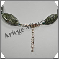 RHYOLITE - Collier Compos - 13 Ovales 30x15 mm - 47 cm - C006