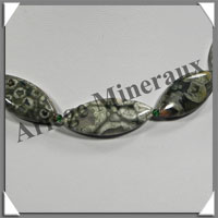 RHYOLITE - Collier Compos - 13 Ovales 30x15 mm - 44 cm - C007