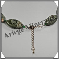 RHYOLITE - Collier Compos - 13 Ovales 30x15 mm - 44 cm - C007