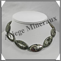 RHYOLITE - Collier Compos - 13 Ovales 30x15 mm - 42 cm - C008