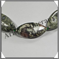 RHYOLITE - Collier Compos - 13 Ovales 30x15 mm - 42 cm - C008