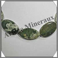 RHYOLITE - Collier Compos - 15 Ovales 30x15 mm - 50 cm - C012