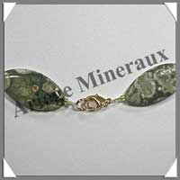 RHYOLITE - Collier Compos - 15 Ovales 30x15 mm - 50 cm - C012