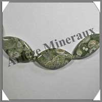 RHYOLITE - Collier Compos - 15 Ovales 30x15 mm - 52 cm - C013