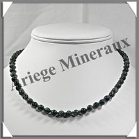 SERAPHINITE - Collier Perles 6 mm - 45 cm - M001