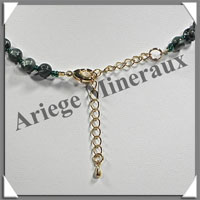 SERAPHINITE - Collier Perles 6 et 8 mm en dgrad - 45 cm - M001