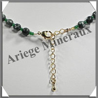 SERAPHINITE - Collier Perles 6 et 8 mm en altern - 46 cm - M002