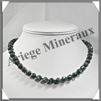 SERAPHINITE - Collier Perles 8 mm - 43 cm - M001