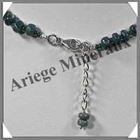 SERAPHINITE - Collier Compos + Bracelet - Soucoupes 7x3 mm - 42 cm - C001
