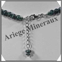 SERAPHINITE - Collier Compos + Bracelet - Soucoupes 7x3 mm - 42 cm - C002