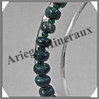 SERAPHINITE - Collier Compos + Bracelet - Soucoupes 7x3 mm - 42 cm - C002