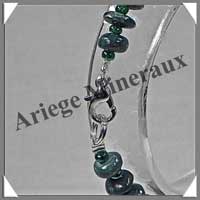 SERAPHINITE - Collier Compos + Bracelet - Soucoupes 7x3 mm - 42 cm - C002