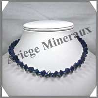 SODALITE - Collier Compos - Cubes 6 mm - 43 cm - A002