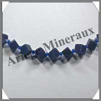 SODALITE - Collier Compos - Cubes 6 mm - 43 cm - A002