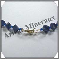 SODALITE - Collier Compos - Cubes 6 mm - 43 cm - A002