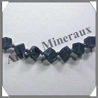 SODALITE - Collier Compos - Cubes 6 mm - 44 cm - A003