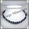 SODALITE - Collier Compos - Cubes 6 mm - 44 cm - A006 Brsil