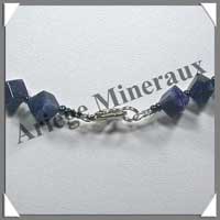 SODALITE - Collier Compos - Cubes 6 mm - 44 cm - A006