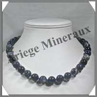SODALITE - Collier Perles 12 mm - 46 cm - M001