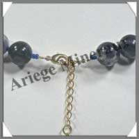SODALITE - Collier Perles 12 mm - 46 cm - M001