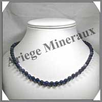 SODALITE - Collier Perles 6 mm - 48 cm - M001