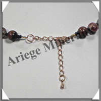 STAURODITE - Collier Compos - 5 Disques 20 mm - 45 cm - M002