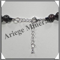 STAURODITE - Collier Compos - 4 Perles Baroques 23x20x10 mm - 42 cm - M006