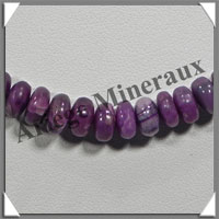 SUGILITE - Collier Compos - Disques 7x3 mm - 42 cm - M001