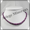 SUGILITE - Collier Compos - Disques 3  8 mm en dgrad - 42 cm - P001 Afrique du sud
