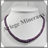 SUGILITE - Collier Compos - Disques 5  9 mm en dgrad - 42 cm - P002 Afrique du sud