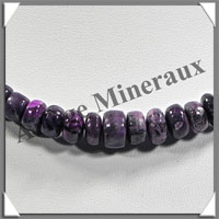 SUGILITE - Collier Compos - Disques 5  8 mm en dgrad - 42 cm - P003