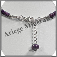 SUGILITE - Collier Compos - Disques 5  8 mm en dgrad - 42 cm - P003