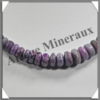 SUGILITE - Collier Compos - Disques 5  8 mm en dgrad - 42 cm - P004