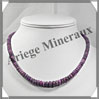 SUGILITE - Collier Compos - Disques 5  7 mm en dgrad - 42 cm - P005 Afrique du sud