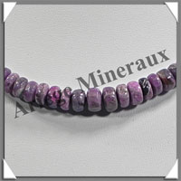 SUGILITE - Collier Compos - Disques 5  7 mm en dgrad - 42 cm - P005