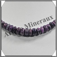 SUGILITE - Collier Compos - Disques 5  8 mm en dgrad - 42 cm - P006