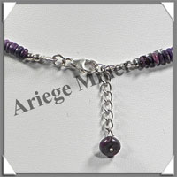 SUGILITE - Collier Compos - Disques 5  8 mm en dgrad - 42 cm - P006