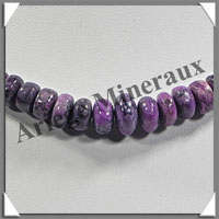 SUGILITE - Collier Compos - Disques 6  9 mm en dgrad - 42 cm - P009